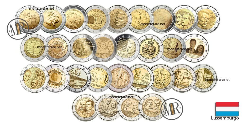 2 Euro Commemorativi Lussemburgo (Luxembourg - Letzebuerg)