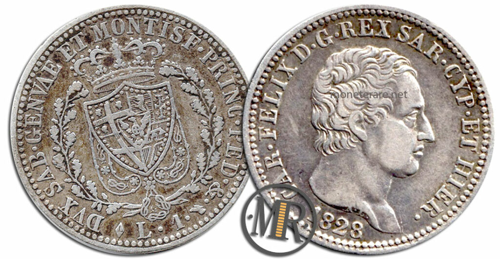 1 Lira Regno di Sardegna