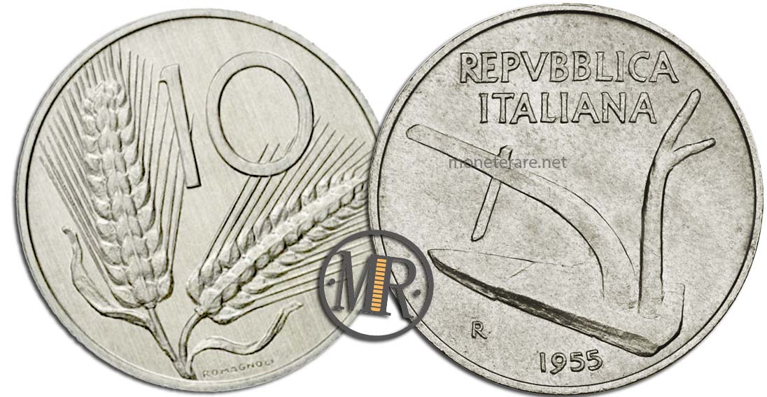 10 lire 1955 valore numismatico