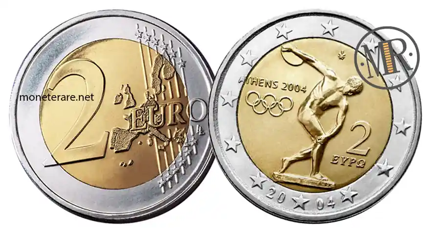 2 euro atene 2004 valore