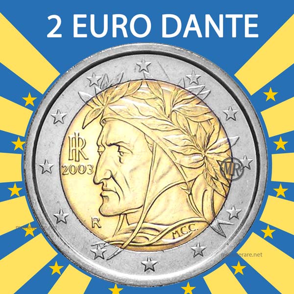 PIÈCE DE 2 euros rare 2002 dante alighieri,Fautée. EUR 50,00 PicClick FR