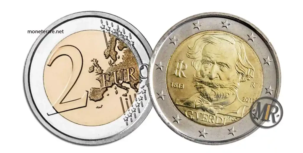 2 Euro Giuseppe Verdi 2013 valore