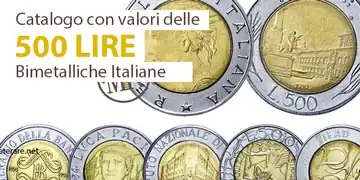 catalogo e valore delle monete da 500 lire italiane