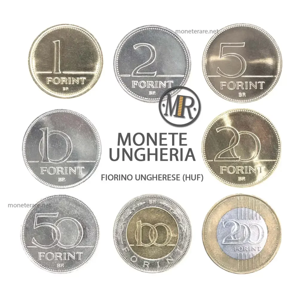 monete ungheria il fiorino ungherese (HUF) col valore 
