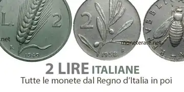 catalogo e valore delle monete da 2 lire italiane