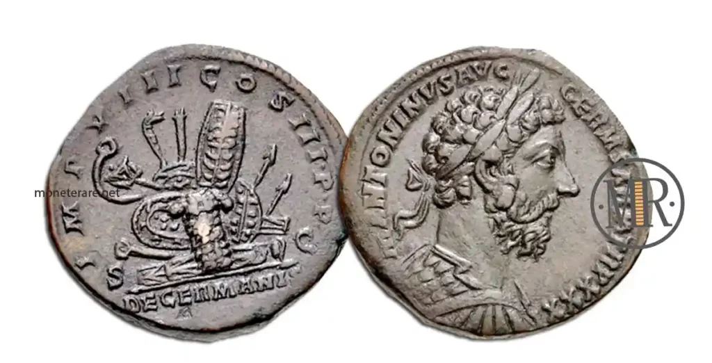 Moneta romana Sesterzio Marco Aurelio
