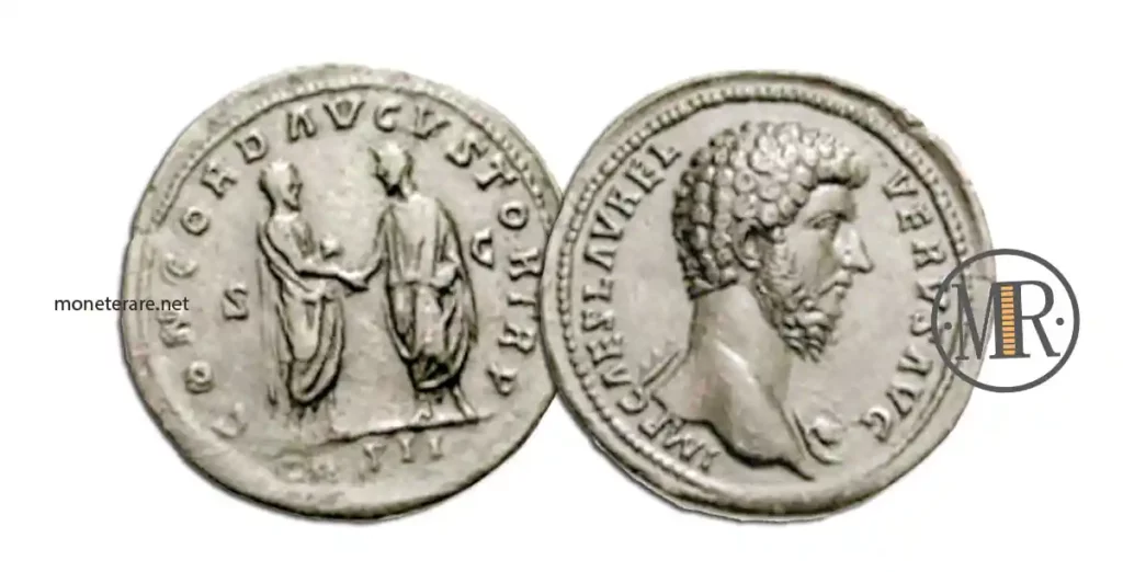 Sesterzio Marco Aurelio e Lucio Vero