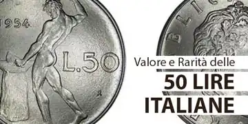 catalogo e valore delle monete da 50 lire italiane