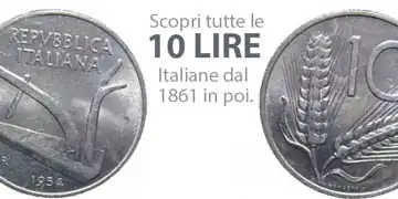 catalogo e valore delle monete da 10 lire italiane