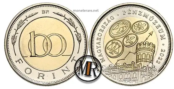 moneta commemorativa ungherese da 100 forint 2022 (100 fiorini ungheresi)