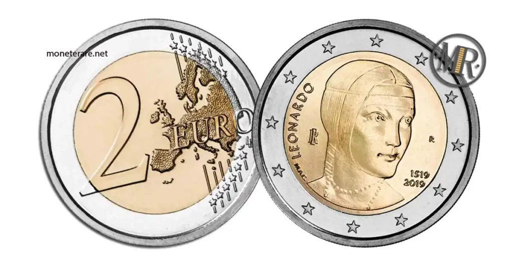 2 euro Leonardo 1519 - 2019