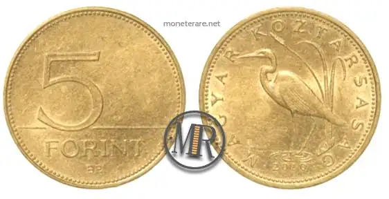 moneta ungherese da 5 forint (5 fiorini ungheresi)