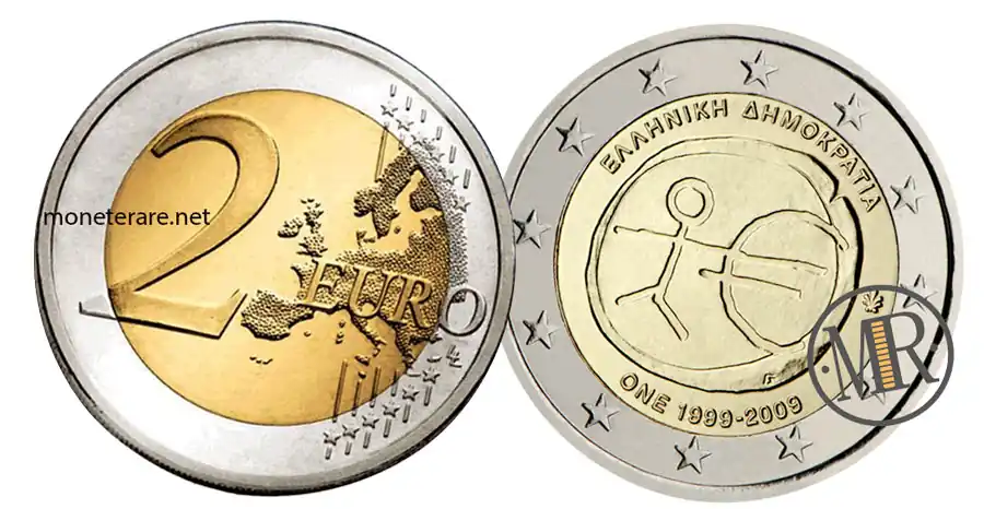 2 euro grecia 2009 UEM