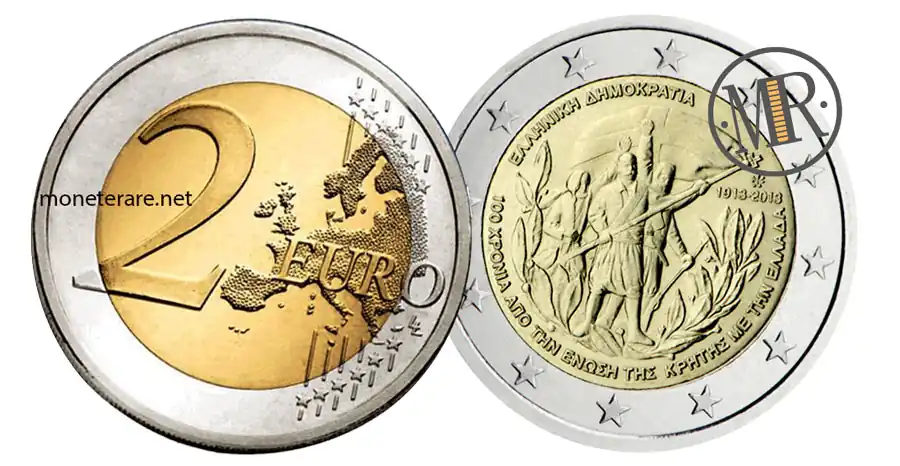 2 euro grecia 2013 unione di creta alla grecia