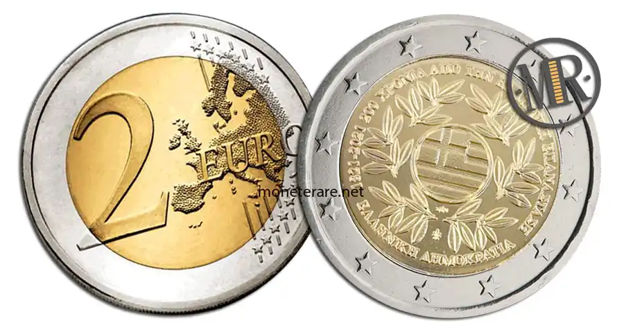2 euro grecia 2021 rivoluzione greca