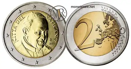2 euro Vaticano Papa Francesco 2016