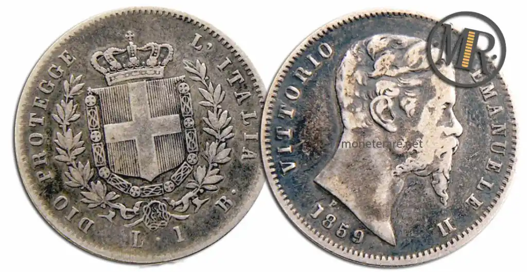 1 Lira 1859 Bologna