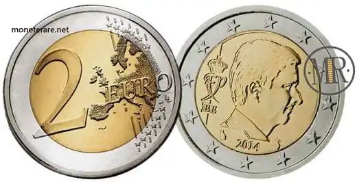 2 euro belgio rari