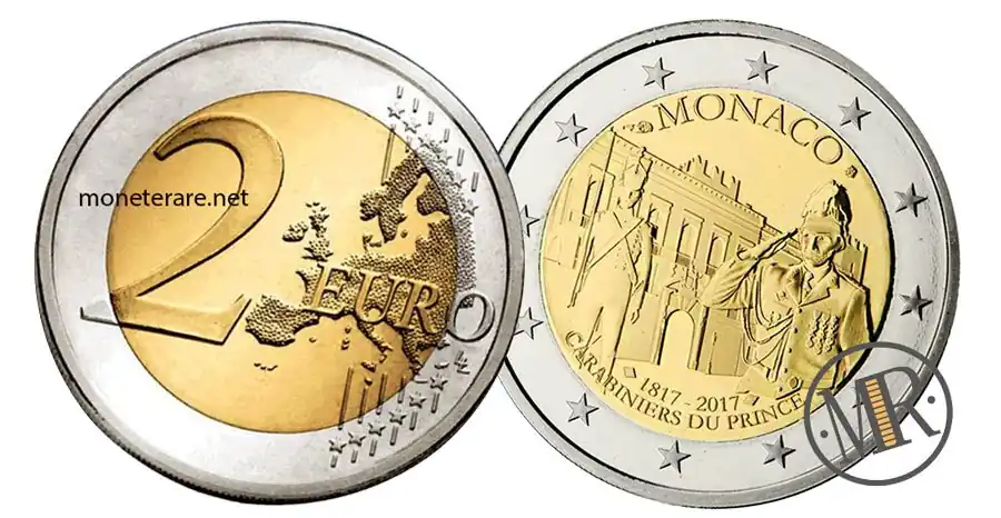 2 Euro Commemorative Monaco 2017 Carabinieri del Principe