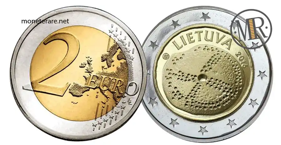 2 Euro Commemorativi Lituania 2016 Cultura Baltica