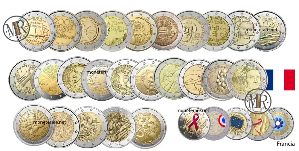 2 Euro Commemorativi Francia