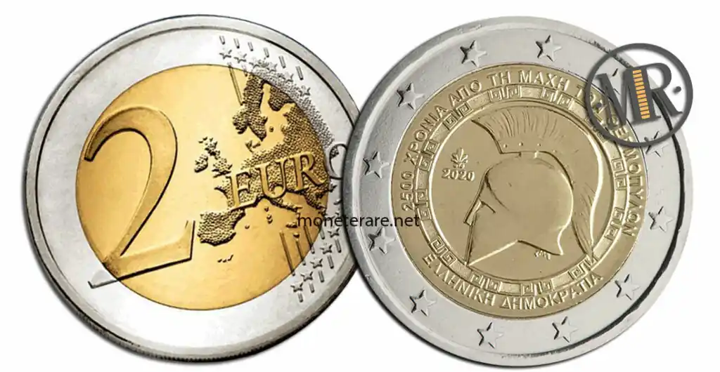 2 Euro Commemorativi Grecia 2020 Battaglia Termopili