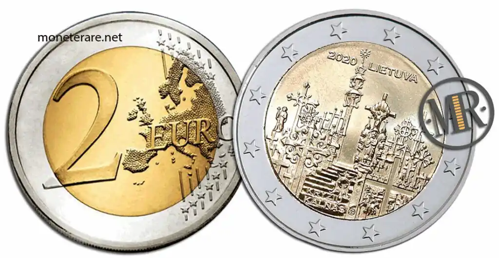 2 Euro Commemorativi Lituania 2020 Collina delle Croci