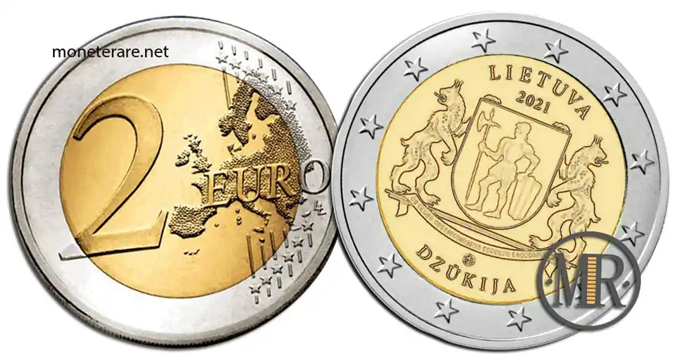 2 Euro Commemorativi Lituania 2021 Dzūkija