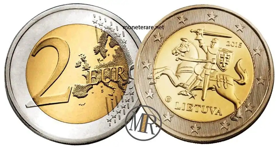 2 euro lietuva rari