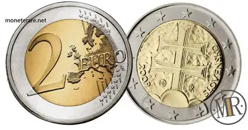 Moneta da 2 euro rari della Slovacchia