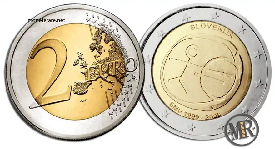 2 Euro Commemorativi Slovenia 2009 UEM