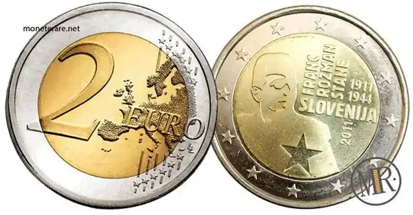 2 Euro Commemorativi Slovenia 2011 Franc Rozman