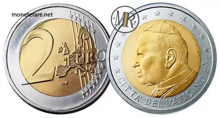 2 euro Vaticano Papa Giovanni Paolo II 2002