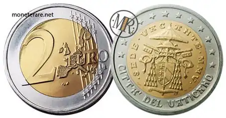 2 euro rari Vaticano Cardinale Camerlengo 2005