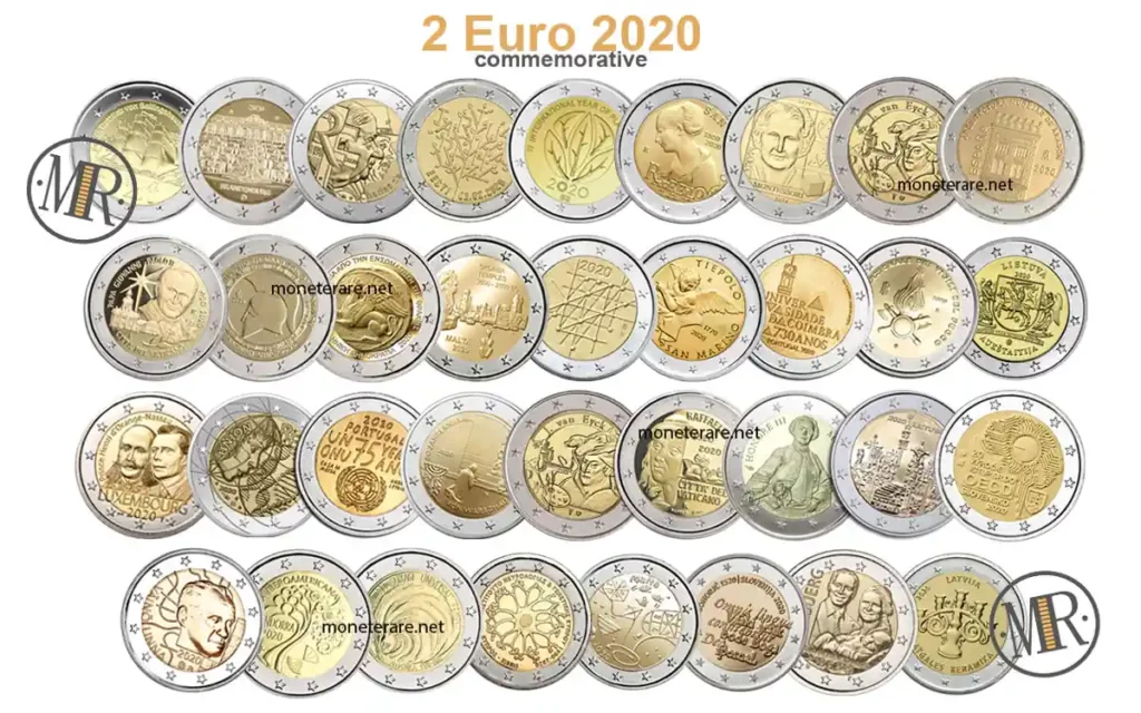 catalogo delle 2 euro 2020