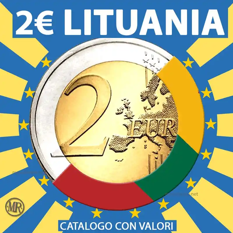 copertina catalogo dei 2 Euro Lituania Commemorativi