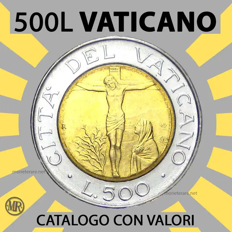 copertina del catalogo delle 500 lire vaticano