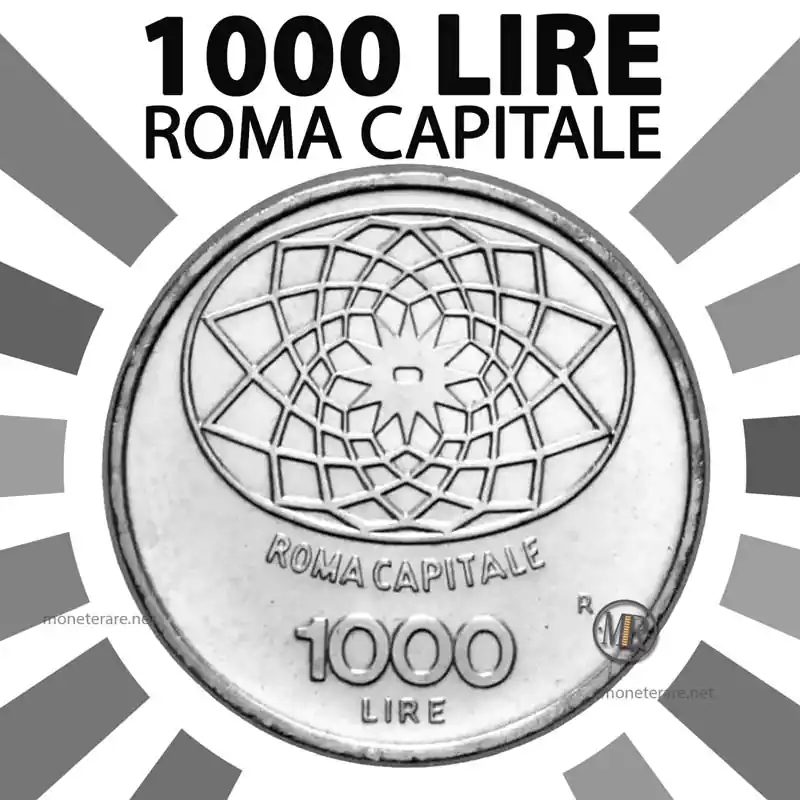 copertina articolo moneta 1000 lire roma capitale