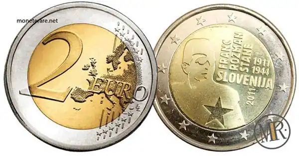 2 Euro Commemorativi Slovenia 2011 Franc Rozman