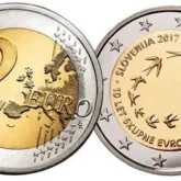 2 Euro Slovenia 2017 – 10° Anniversario dell’Introduzione dell’Euro in Slovenia