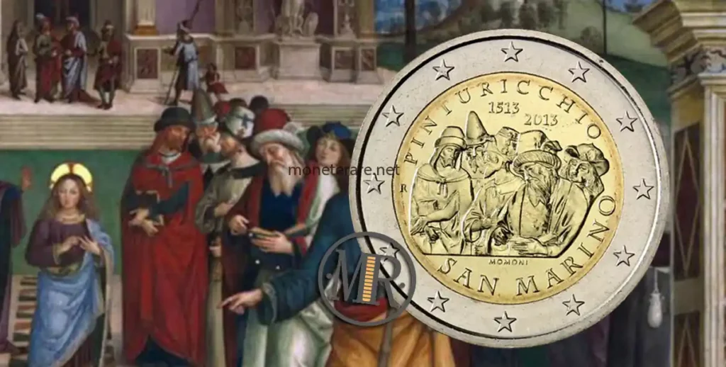 Disputa di Gesù con i Dottori - Pinturicchio - 2 Euro san Marino 2013