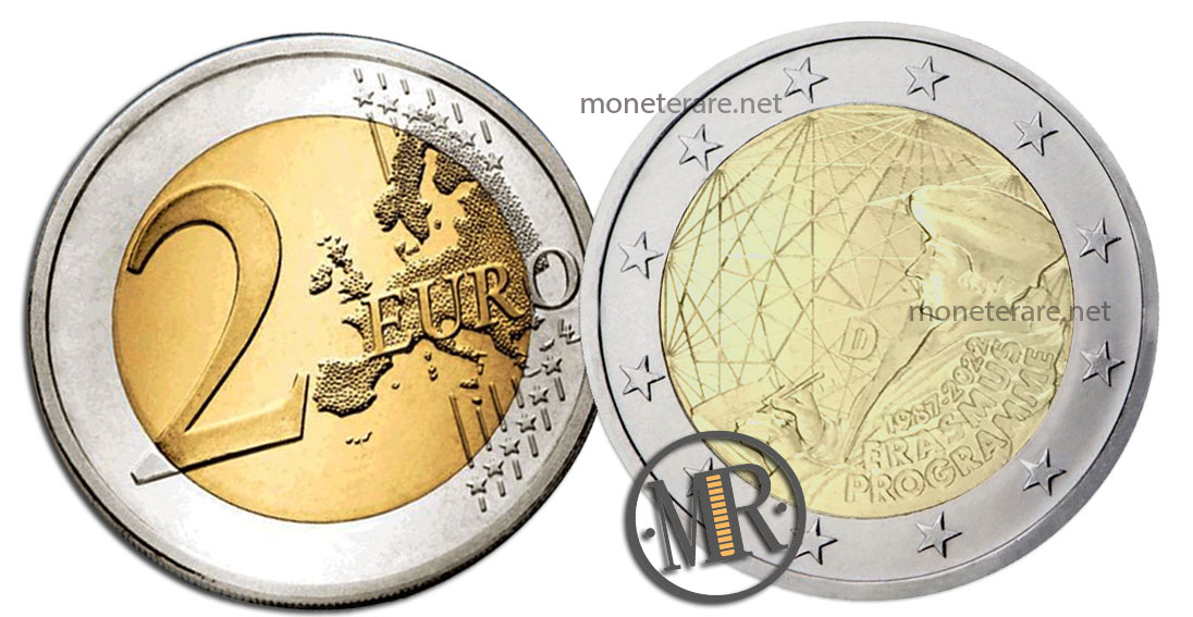 2 Euro Commemorativi Germania 2022 Programma Erasmus