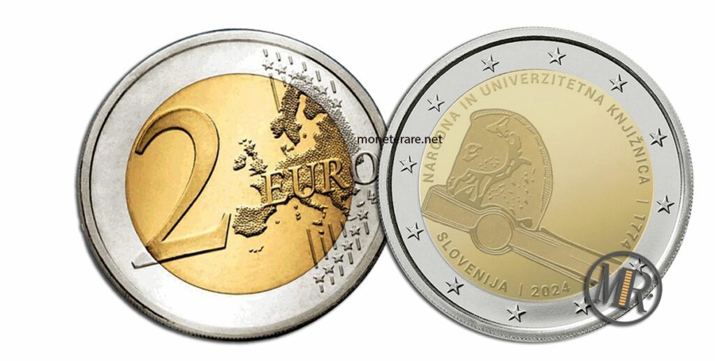 2 Euro Commemorativi Slovenia Catalogo con Valore