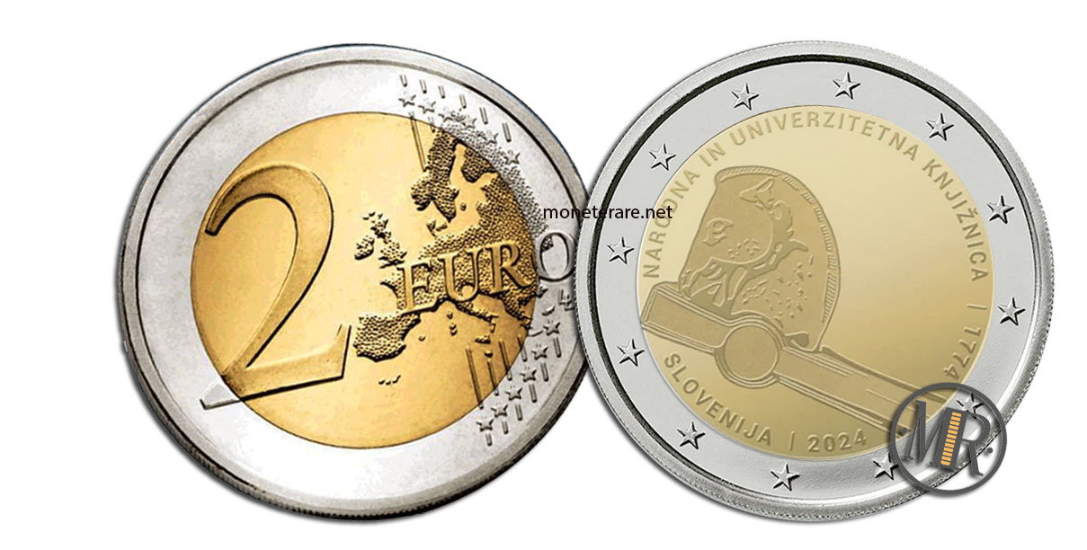 2 Euro Commemorativi Slovenia Catalogo con Valore